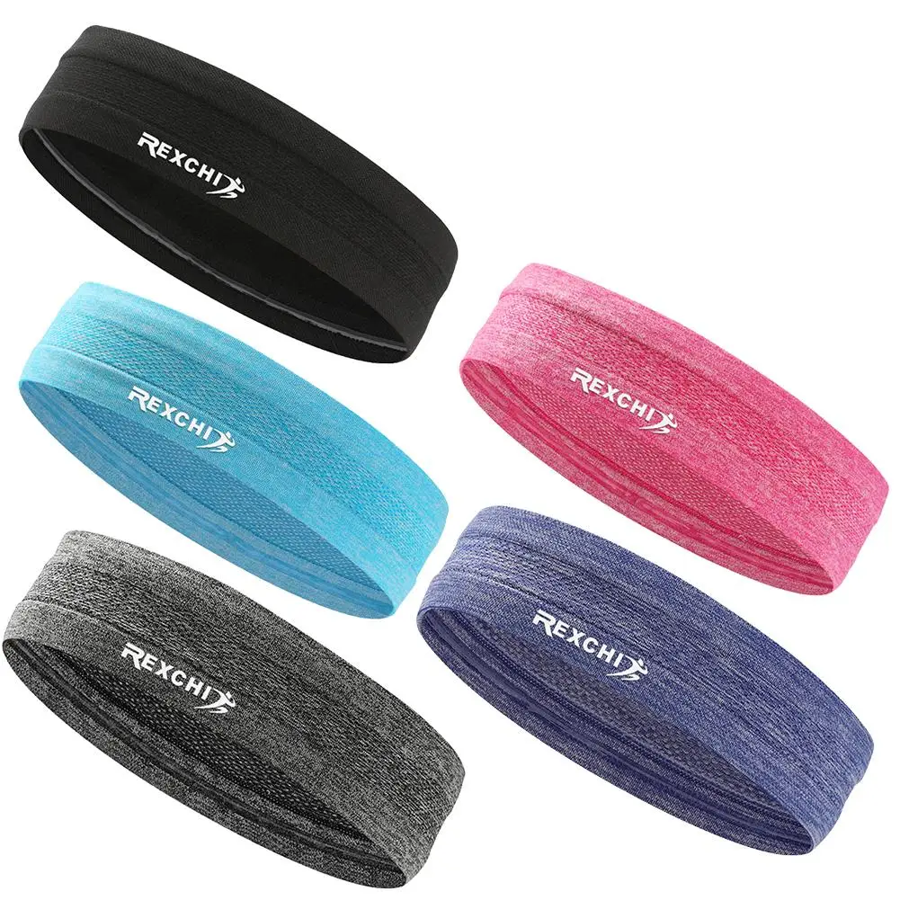 

Non Slip Sweatbands Headbands for Yoga Basketball Running Sports Athletic Breathable Fitness Sweatbands Exercise Accessories