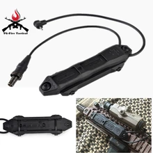 Страйкбол красный лазер со светодиодом свет увеличенный переключатель давления 20 мм крепление двойной переключатель управления для ИК зеленый лазерный PEQ-15 DBAL-D2