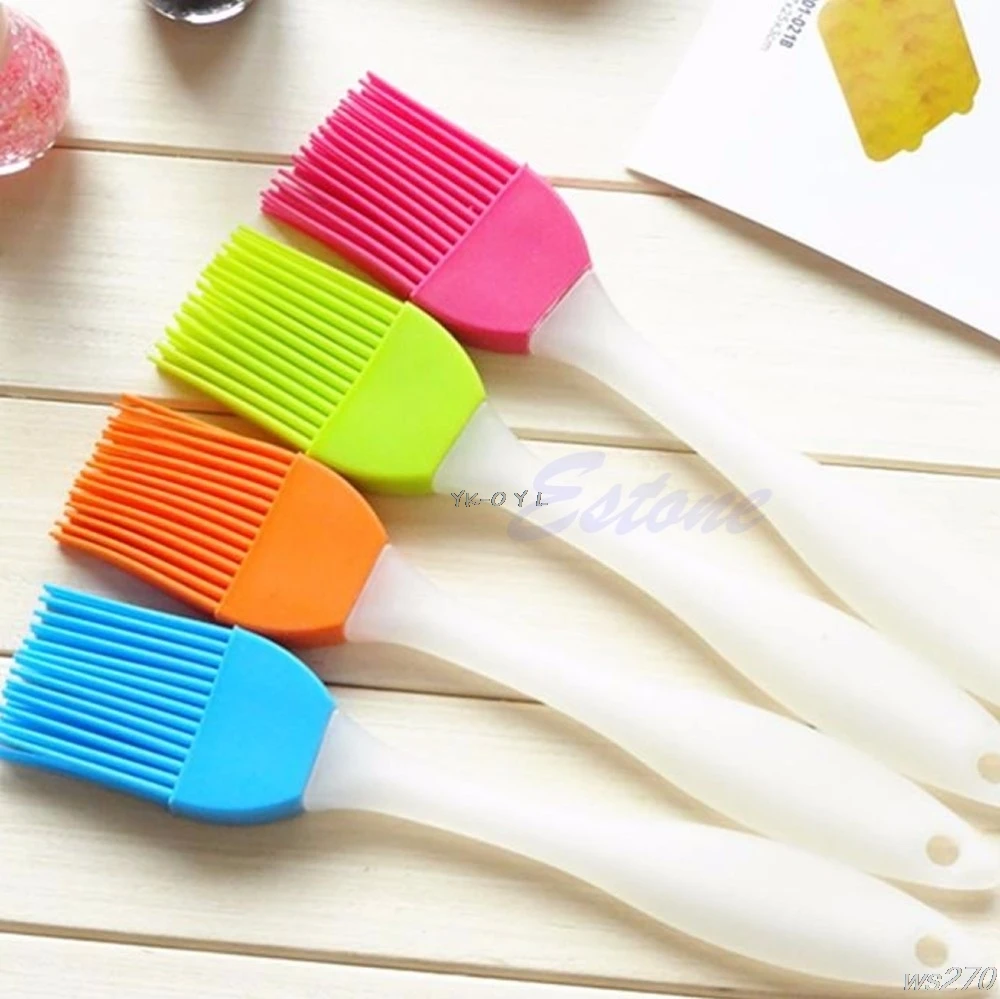 

Silicone Bakeware Baking Oil Cream Mixing Cake Batter Spatula Scraper Brush Tool Tool