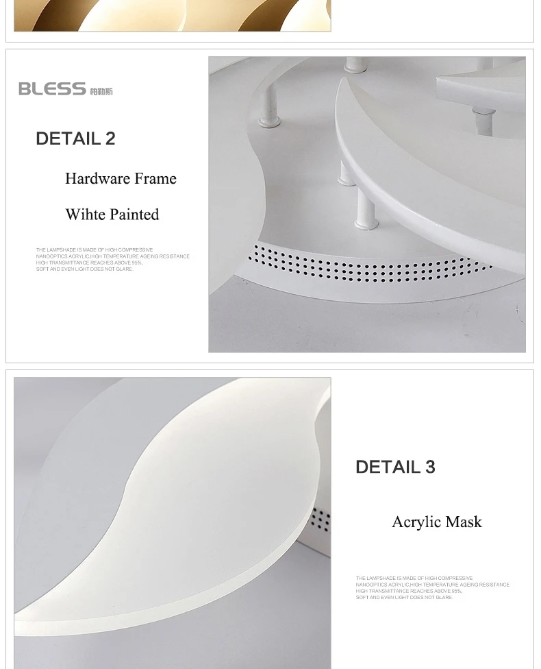 NEO Gleam новый дизайн акриловые современные светодиодные светильники потолочные для жизни кабинет лампа для спальни плафон avize потолочный