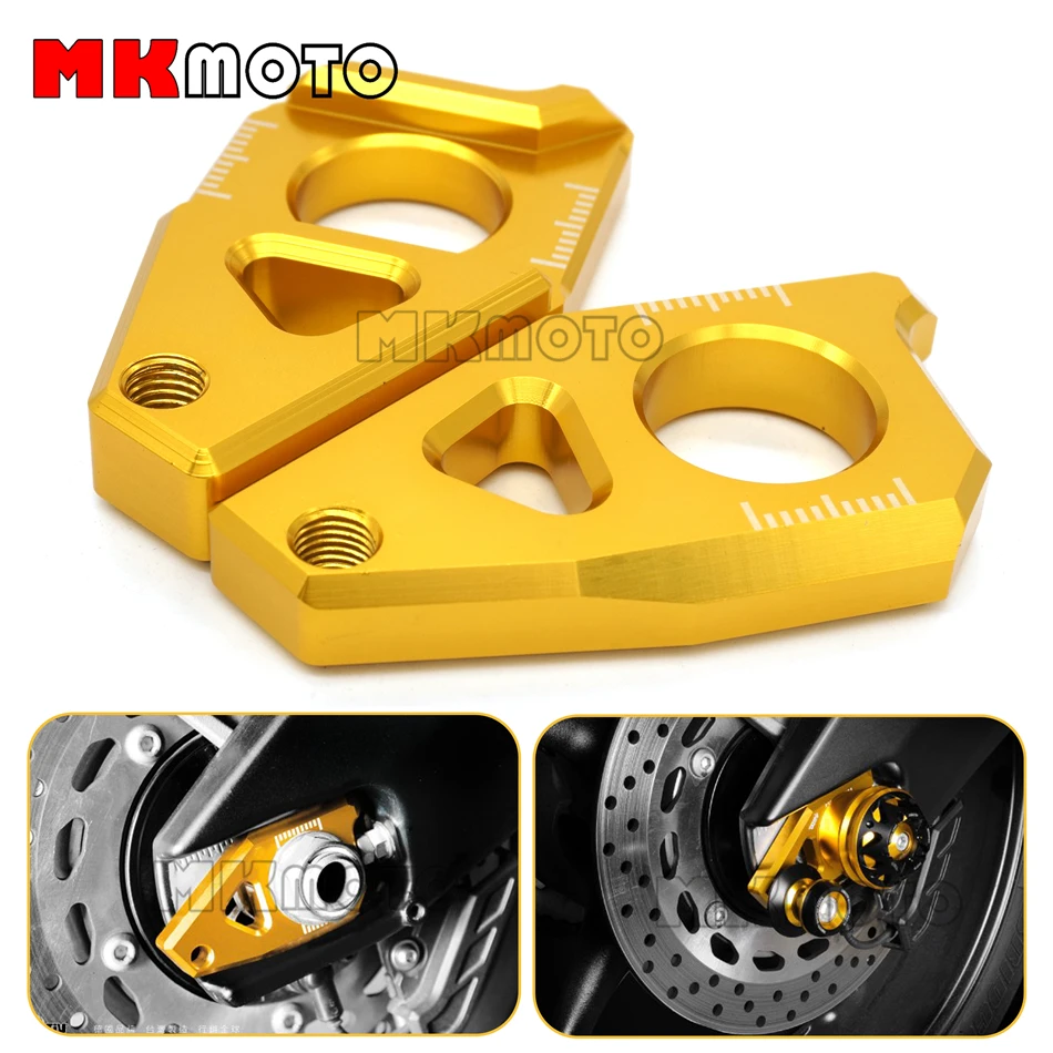 Buy CNC Motorcycle Rear Axle Spindle Chain Adjuster