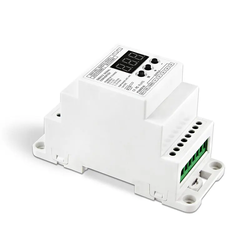 DMX512 Signal ConverterDMX512 signal input5CH 0-10V signal/5CH PWM 10V outputwith RJ45 connector(BC-835-010V-DIN-RJ45) | Лампы и