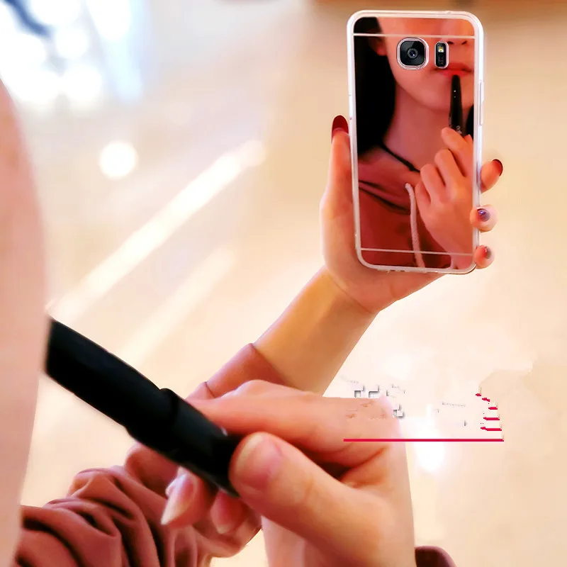 Чехол для Samsung Galaxy NOTE 8 Note 9 роскошный зеркальный чехол мягкий из ТПУ A6 J6 2018 S7 S6 S8 S9 S5