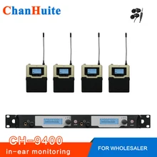 Одежда высшего качества! Беспроводной монитор в ухо системы профессиональные внутриканальные мониторы в комплекте для 4 пользователей, IEM 2 передатчик 4 приемника