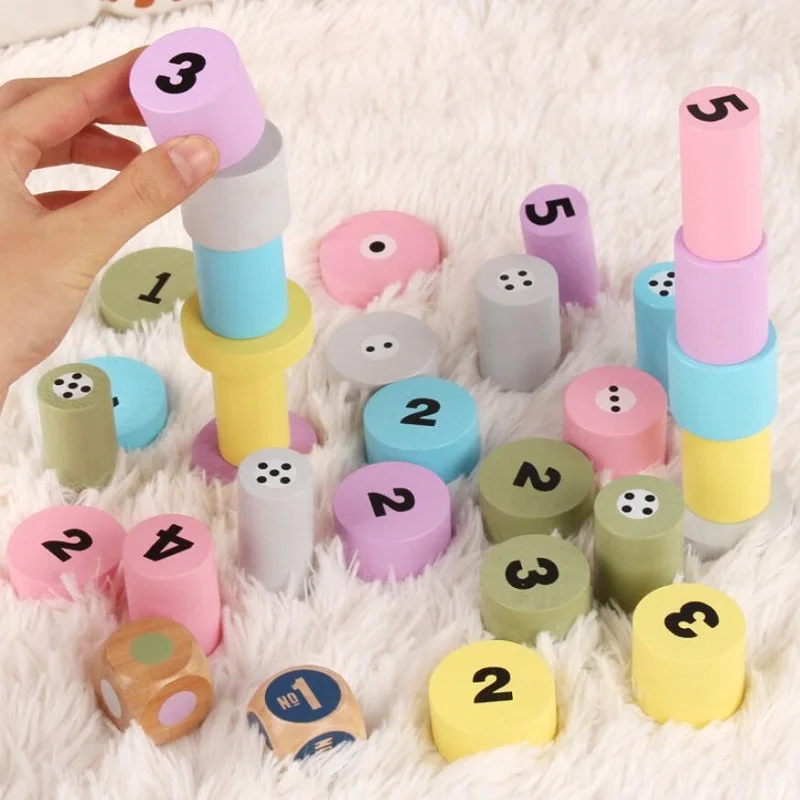 

Children's stacking blocks balance educational toys exercise hand-eye coordination Family Party Game for Ages 3 and Up