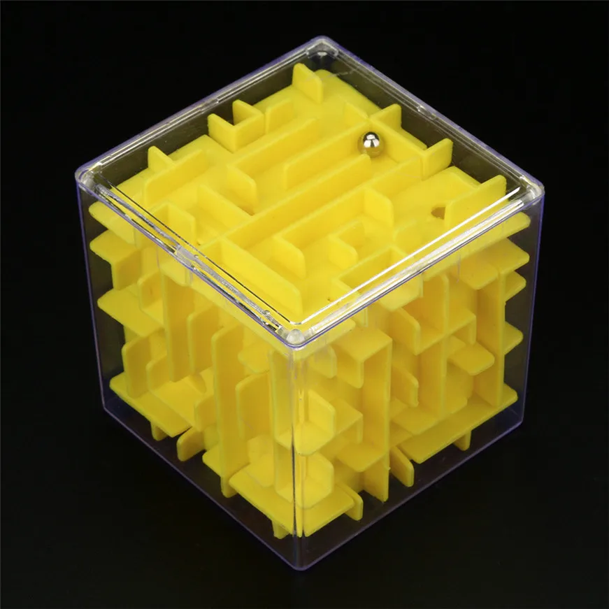Magic Cube Puzzle 3D Maze Toy Hand Case Box Fun Brain Game ...