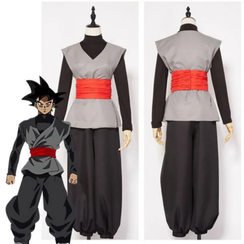 BOOCRE Аниме Драконий жемчуг супер Zamasu Goku черные костюмы для косплея боевой костюм