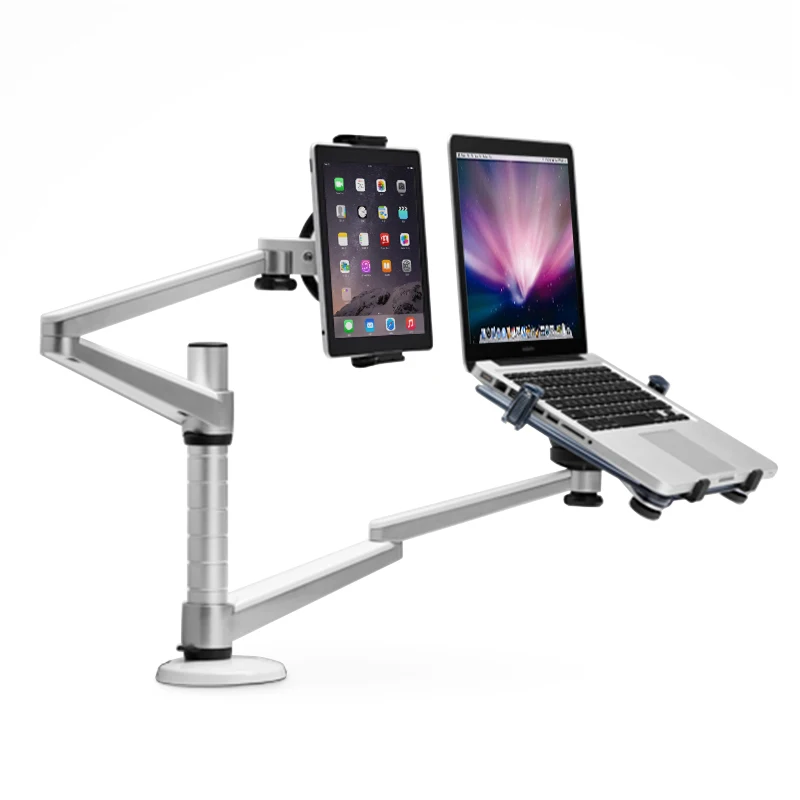 Universal 2 In 1 Two Arms Tablet Notebook Stand