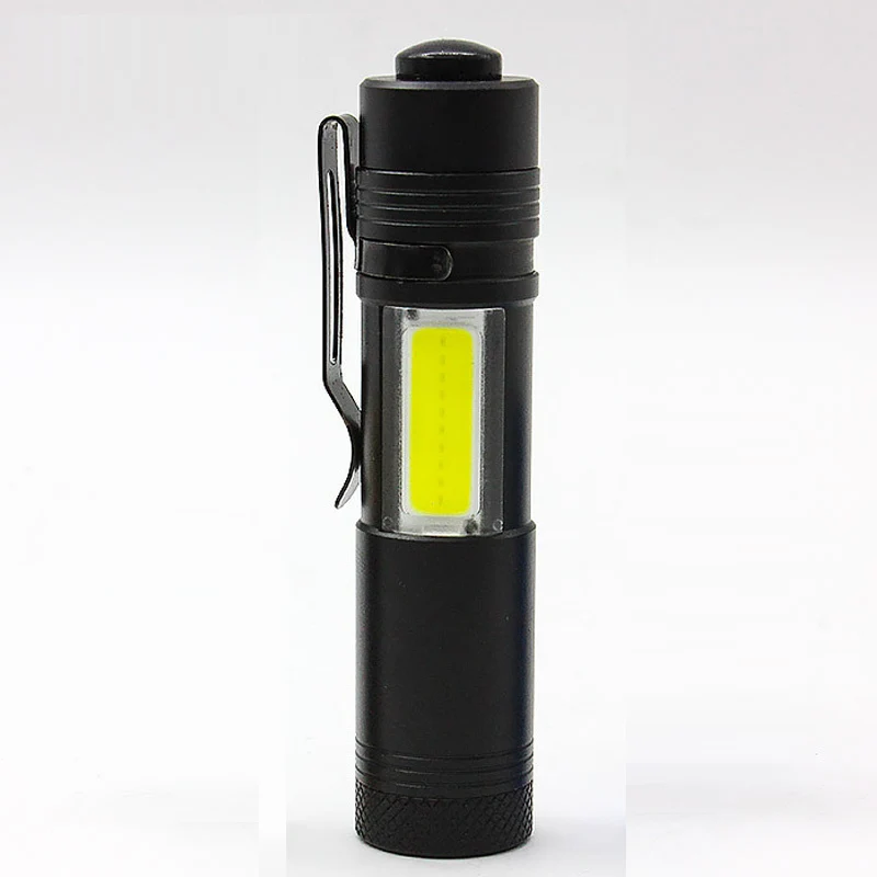 New Hot Mini Flashlight 4 Modes COB XPE Led Flashlights portable small