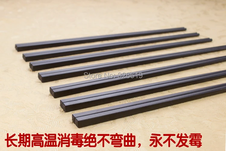 Палочки для еды 10 пар 27 см длинные черные палочки из меламина|chopstick rest|chopstick and spoon
