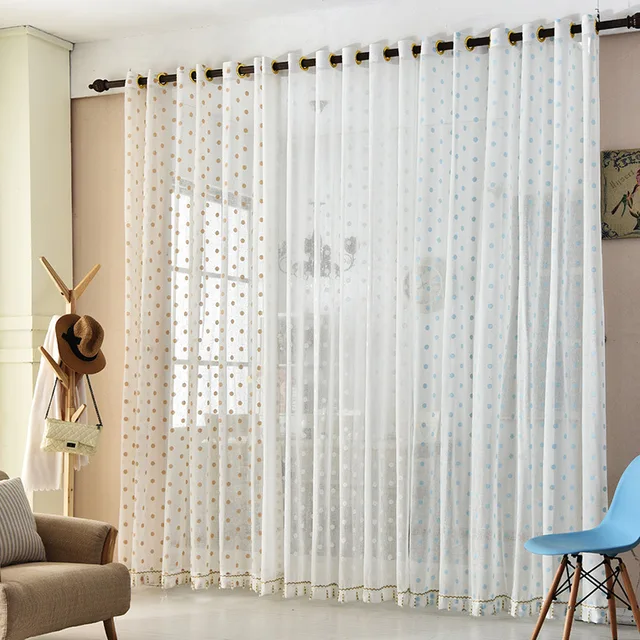 Europäische Weiß Bestickt Voile Vorhänge Schlafzimmer Gardinen für ... Europäische Weiß Bestickt Voile Vorhänge Schlafzimmer Gardinen für ...