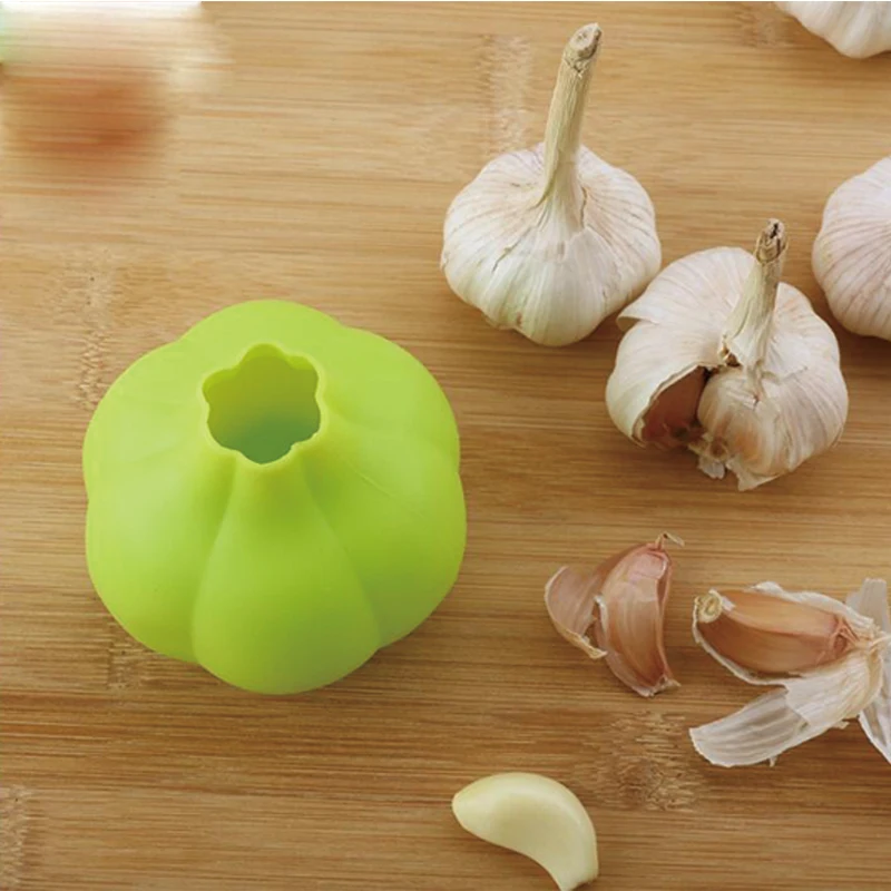 Buy Kitchen Accessories Garlic Peeling Device Practical Silicone Garlic Peeler