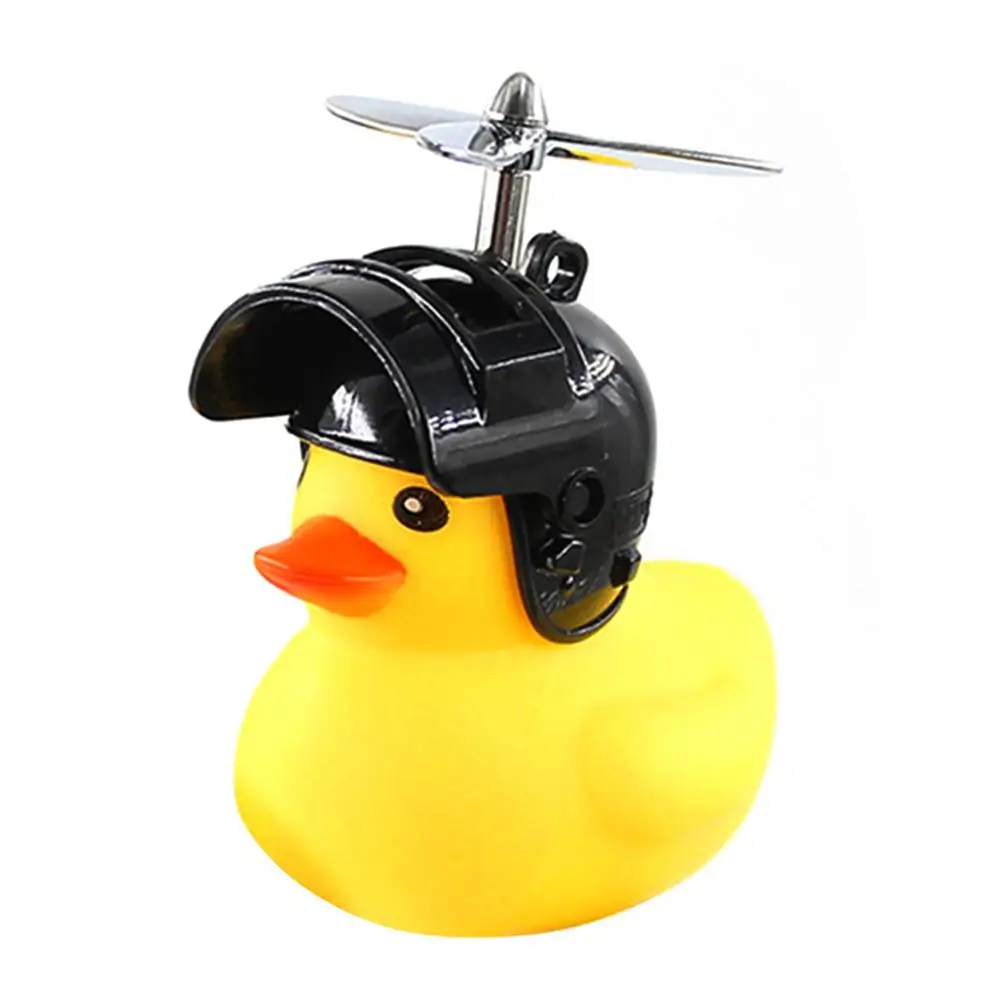 Broken Wind Duck Wearing A Helmet Horn Bicycle Motorcycle Hard Hat Horn Light Toy Broken Duck Social Horn Bicycle Lamp Toy Bell
