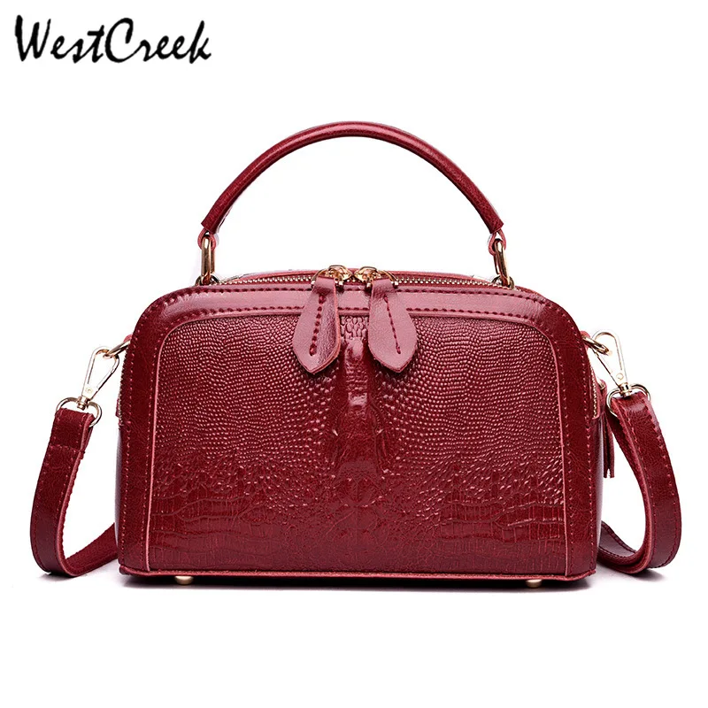 

WESTCREEK Brand Pillow Women Crossbody Bag Small Portable Shoulder Bag Lady Patent Leather Handbag and Purse