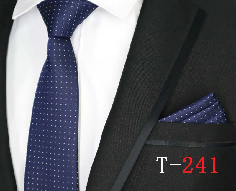 Tie Neck tie with Handkerchief Purple with White Spot 