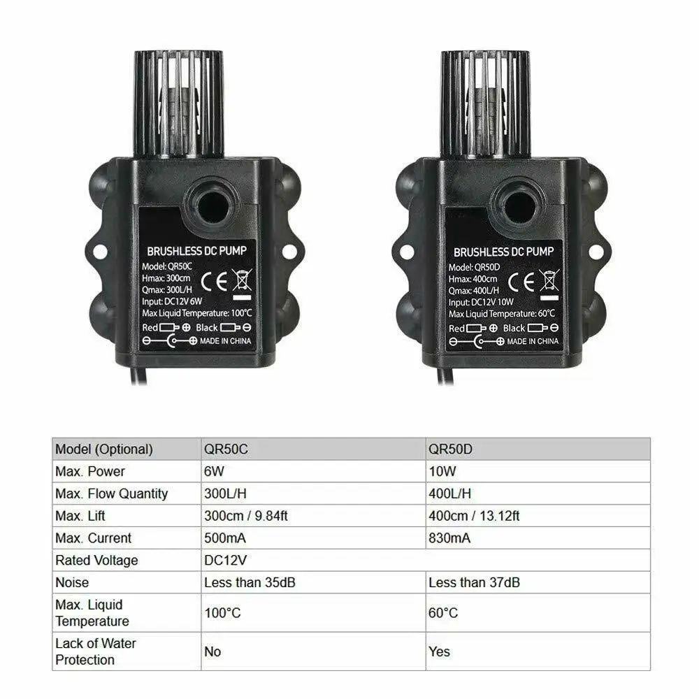 400л/ч DC12V мини Бесщеточный Водяной насос погружные водяные насосы Кемпер караван дом на колесах лодка сад дом