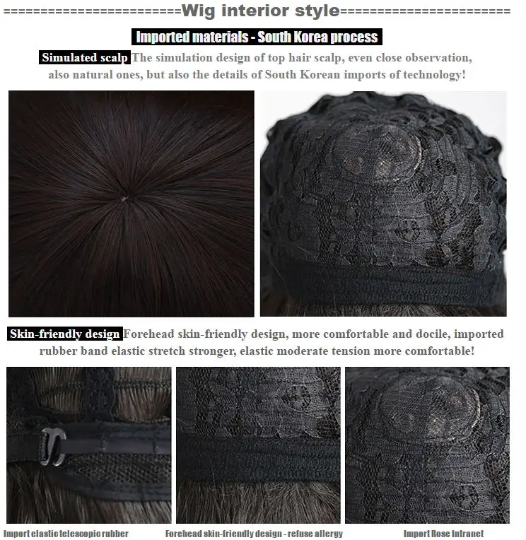 Perucas com Franja Peruca para as Mulheres Cabelo Sintético Curto Ondulado Lolita Cosplay Cor Natural Preto Marrom Branco Cinza Menina Mumupi Bob 16 High Quality Apliques e perucas