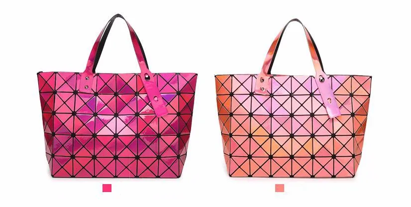 ANNRMYRS Лазерная женская сумка Dazzle цвет плед Tote повседневные сумки женские модные складные сумки леди блестки зеркало Saser сумка