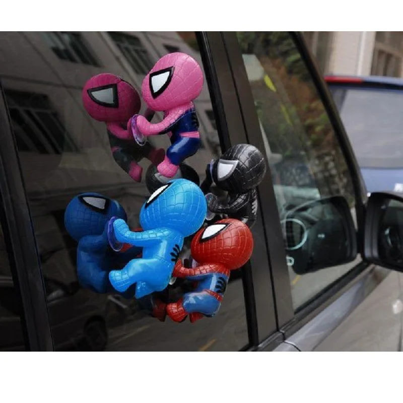 16CM Spider Man Doll Toy Climbing Spiderman Window Sucker for Spider-Man Action Figures Toy Car Home Interior Decoration