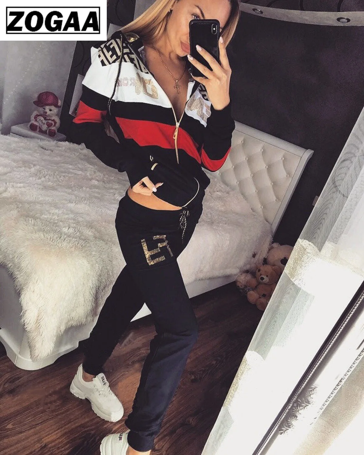 Spring Fashion 2 Piece Set Women Sport Wear Tracksuit Girls Letter Pant Suit Outdoor Casual Sweatsuit Female Outfits Streetwear Spring Fashion 2 Piece Set Women Sport Wear Tracksuit Girls Letter Pant Suit Outdoor Casual Sweatsuit Female Outfits Streetwear
