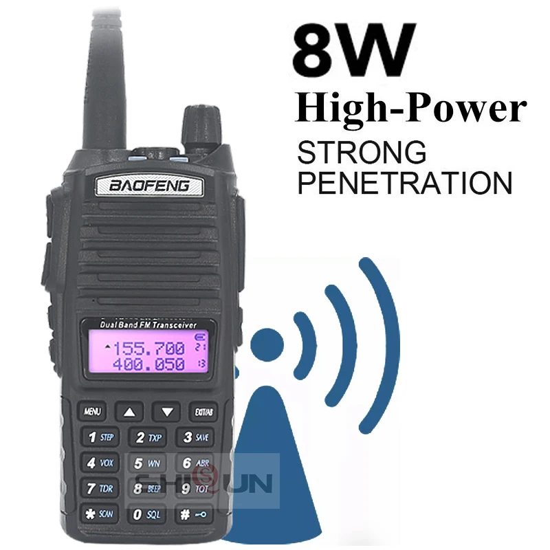 8 Вт UV-82 для переносного приемо-передатчика Dual Band с NA-771 VHF/UHF UV 82 иди и болтай Walkie Talkie “иди и 10 км UV82 BaoFeng 8 Вт 10 км UV-9R UV-5R