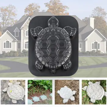 

Turtle Shape Stepping Stone Mold Colorful Floor Tile Patchwork Plastic Paving Floor Mould for Lawns Parks Gardens Beaches Path