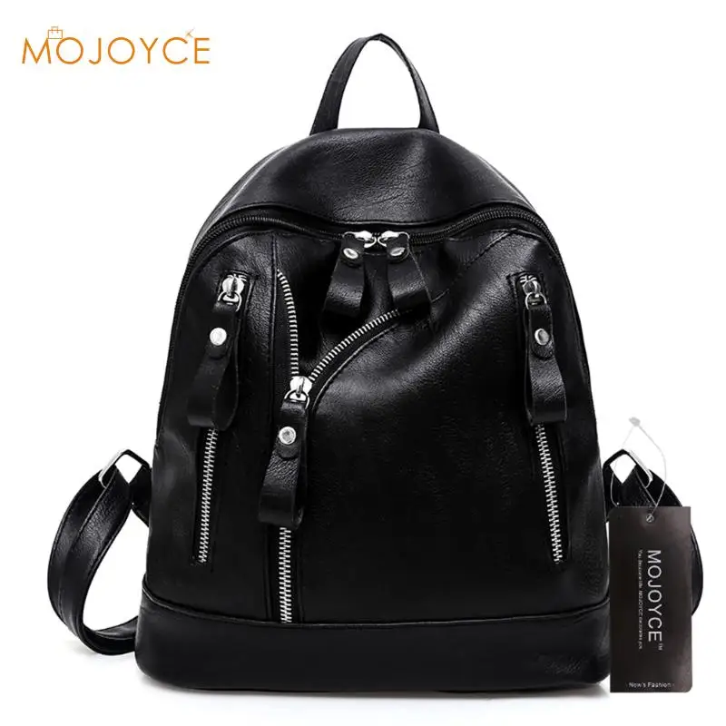 Женские однотонные рюкзаки Mochila рюкзак из искусственной кожи для девочек