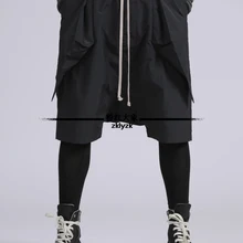 Новая мода стереоскопический КРЫЛО боковой карман свободные пять очков брюки повседневные шорты плюс размер одежда 27-46