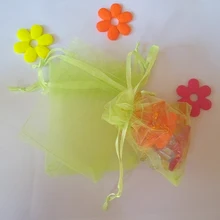 50 шт. 30*40 см светло-зеленый мешочек из органзы Ювелирная упаковка Дисплей сумки шнурок мешок для браслеты/ ожерелье мини Пряжа сумка