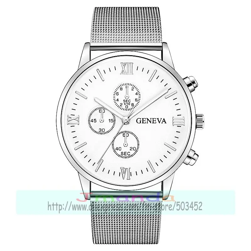 

100pcs/lot geneva 628 three eyes mesh watch fashion men lady wrap quartz casual geneva mesh watch wholesale wrist watch