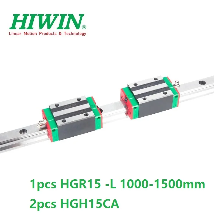 US $134.00 1pcs Original Hiwin Linear Rail Guide HGR15 1000mm 1100mm 1200mm 1300mm 1400mm 1500mm 2pcs HGH15CA Or HGW15CAHGW15CC Blocks