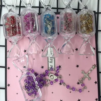 

Jesus Cross Necklace Mixed color 12 candy box packaging Free Shipping