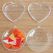 Прозрачная пластиковая Ванна формы для бомбочек 65/70 мм DIY Fizzy Sphere сердце круг Форма шар пластик прозрачная Ванна бомба плесень