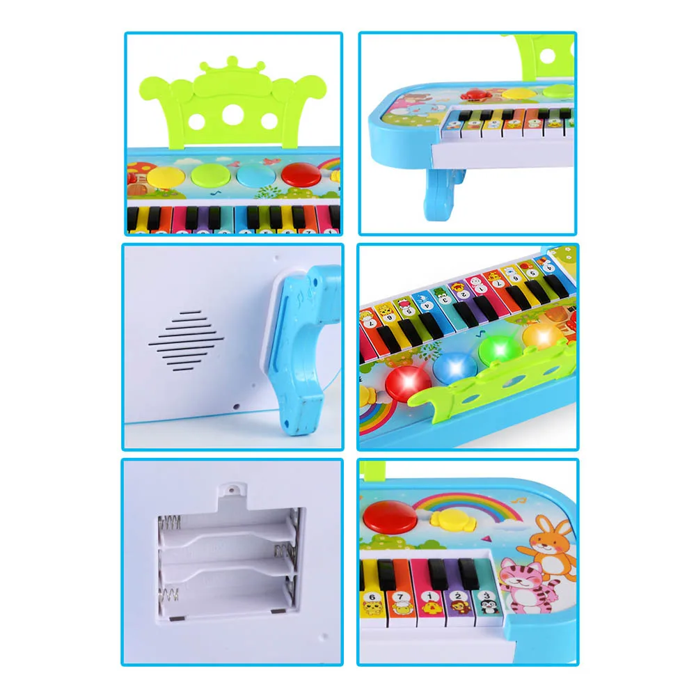 Детские развивающие электронные игрушки для игры на фортепиано, детская клавиатура для мальчиков и девочек, детская музыка с 24 клавишами, подарок из пластика