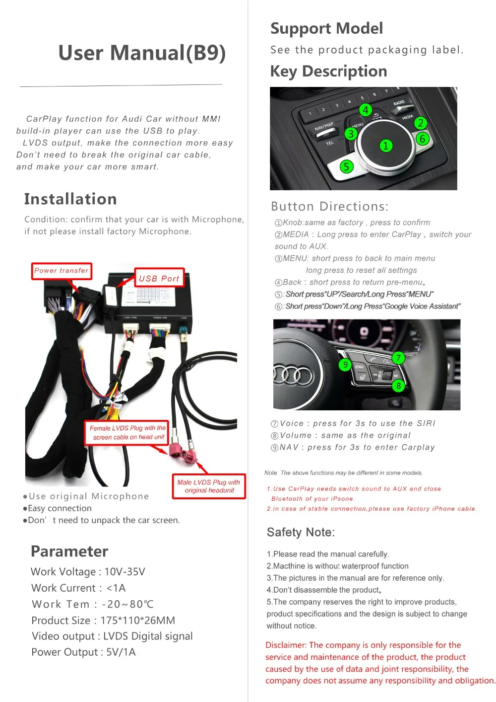 Discount Carlinkit Wired Apple CarPlay Decoder for Audi A3 Q2 3G/3G+MMI 2013-2019 muItimedia interface CarPlay&Android auto Retrofit Kit 6 Discount Carlinkit Wired Apple CarPlay Decoder for Audi A3 Q2 3G/3G+MMI 2013-2019 muItimedia interface CarPlay&Android auto Retrofit Kit 6