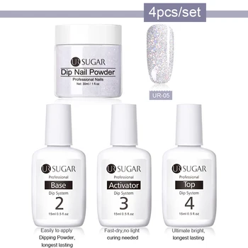 

UR SUGAR Nail Art Dipping Nail Powder Color Natural Dry Without Lamp Nail Dipping System Powder Nails Decoration