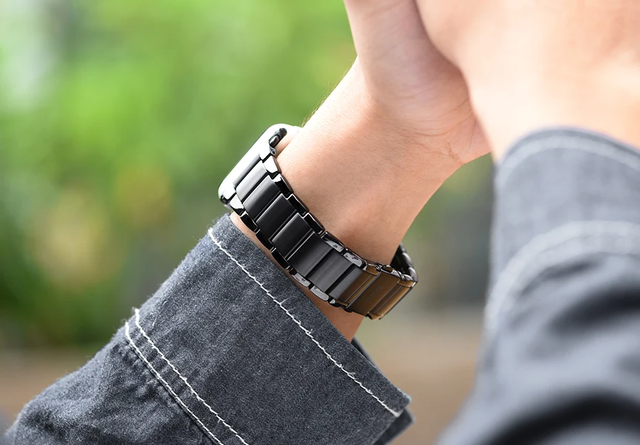 Оригинальное Беспроводное зарядное устройство HOCO 316L Нержавеющая сталь ремешок для наручных часов Apple Watch Series 4, версия 1, 2, 3, ремешок металлический ремешок на руку/42 44 мм сменный браслет наручных часов браслет