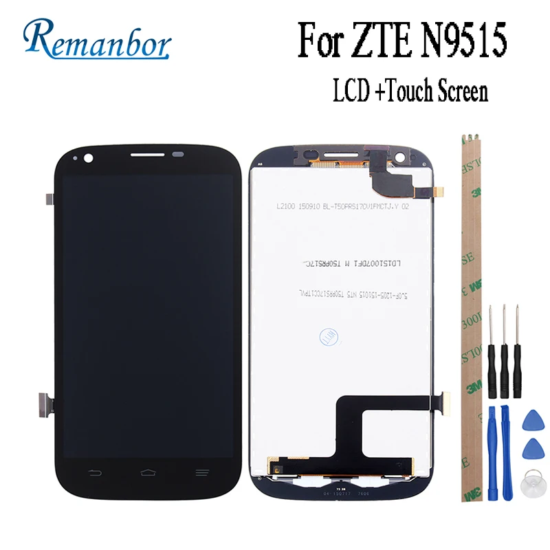 

Remanbor For ZTE N9515 LCD Display and Touch Screen Assembly Mobile Phone Accessories For ZTE N9515 Repair Parts+Tools+Adhesive