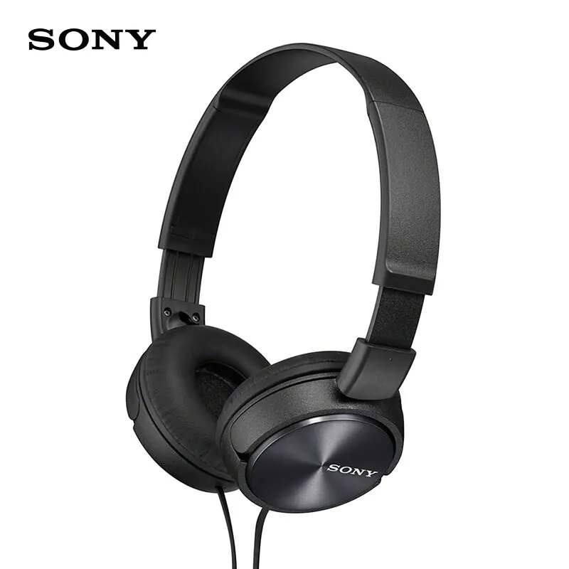 Оригинальные наушники sony MDR-ZX310 наушники гарнитура сабвуфер Универсальный телефон компьютер Музыка для компьютера - Цвет: Black