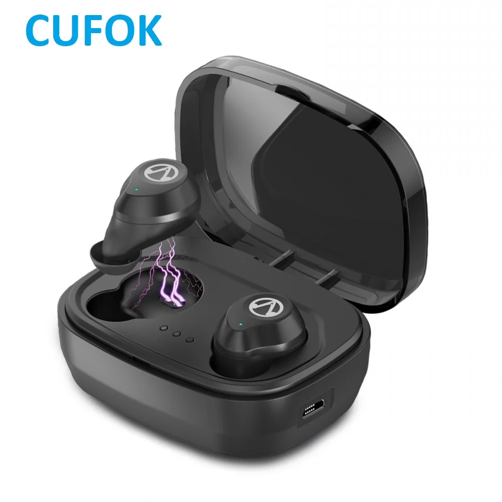 CUFOK True Wireless Earbuds Bluetooth 5.0 Earphones Touch