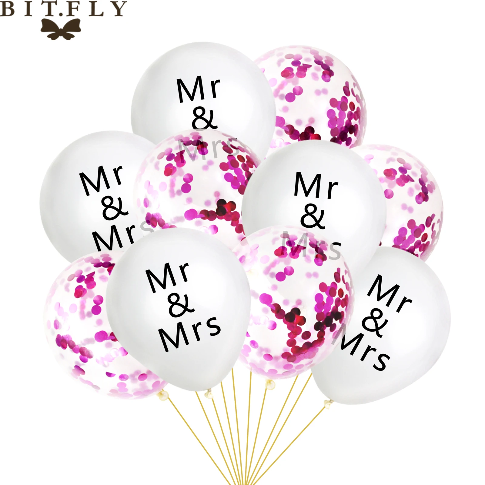 BIT. FLY 10 шт./лот свадебные украшения конфетти латексные шары буквы Mr &amp Mrs воздушные