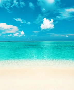 

LIFE MAGIC BOX 150X200Cm Vinyl Backdrops For Photography Blue Sky And Blue Sea Beach Photo Background Cm-5490