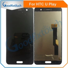 Ensemble écran tactile LCD de remplacement, 100% testé, noir, pour HTC U play=