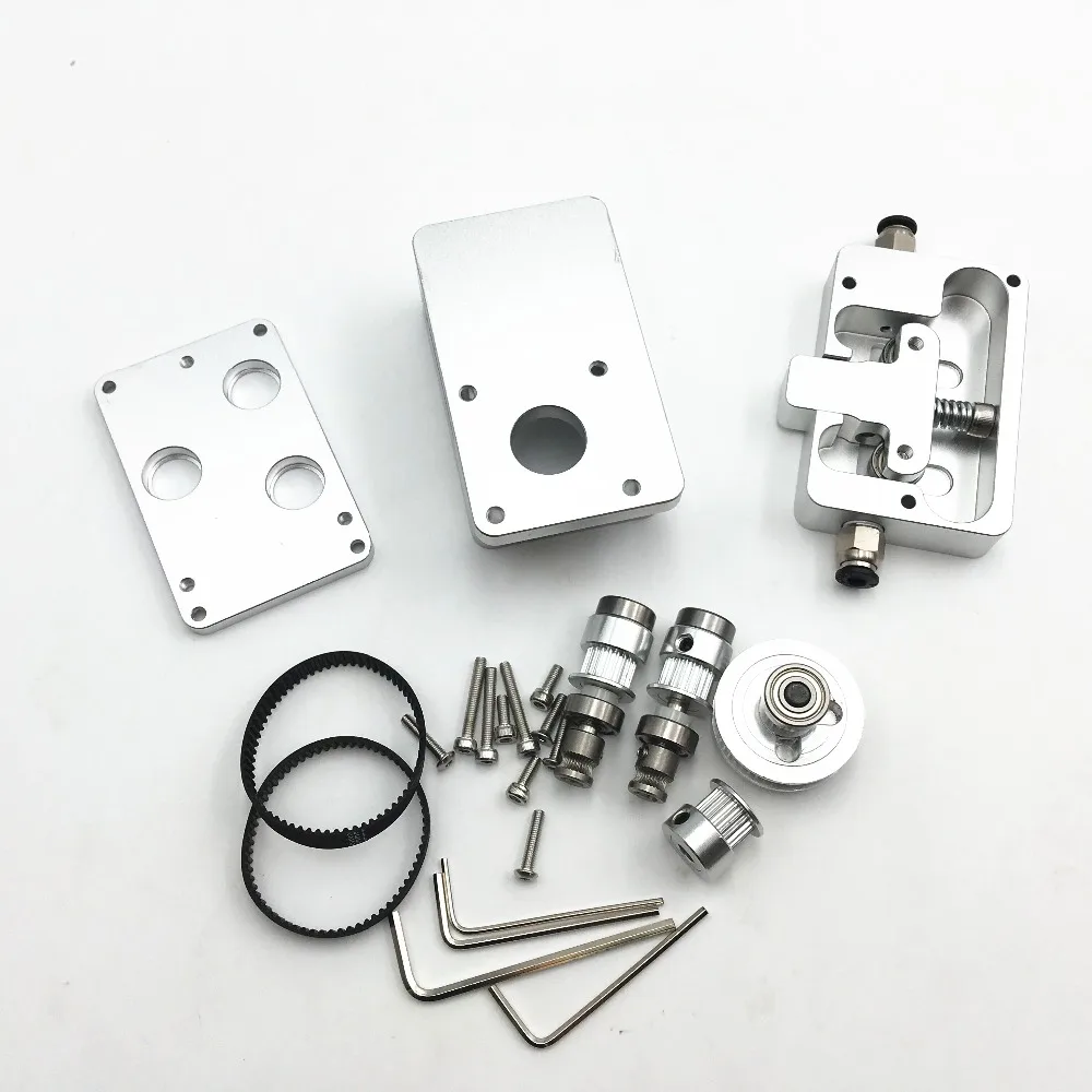 Обновление всех металлических ремней двойной привод Боуден экструдер комплект для DIY Reprap UM 3D принтер два колеса сильный и тихий