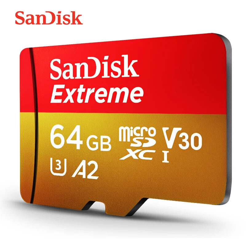 SanDisk Extreme и ультра Micro SD Card UHS-I 64 gb 128 gb 256 gb microSDXC C10 U3 V30 A2 32 GB microSDHC A1 TF карты для смартфона