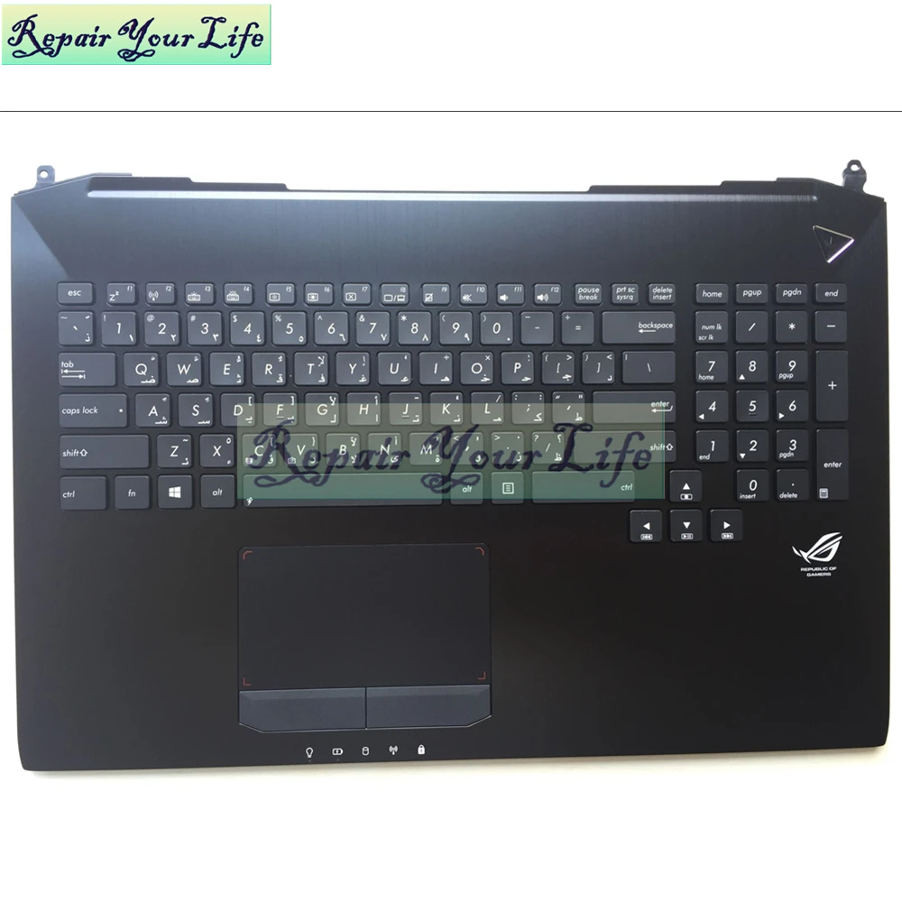 Ремонт вашей жизни Клавиатура для ноутбука Asus G750 G750J G750JS G750JM AR раскладка клавиатуры Palmrest сенсорная панель с подсветкой и
