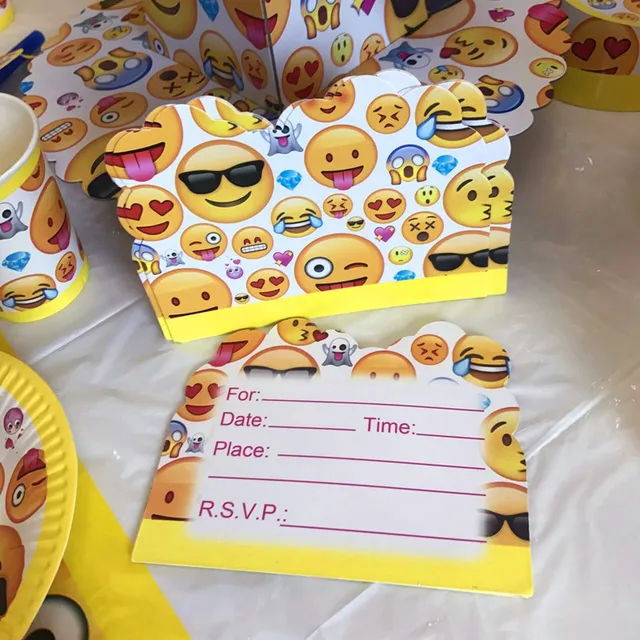 emoji birthday party invitations