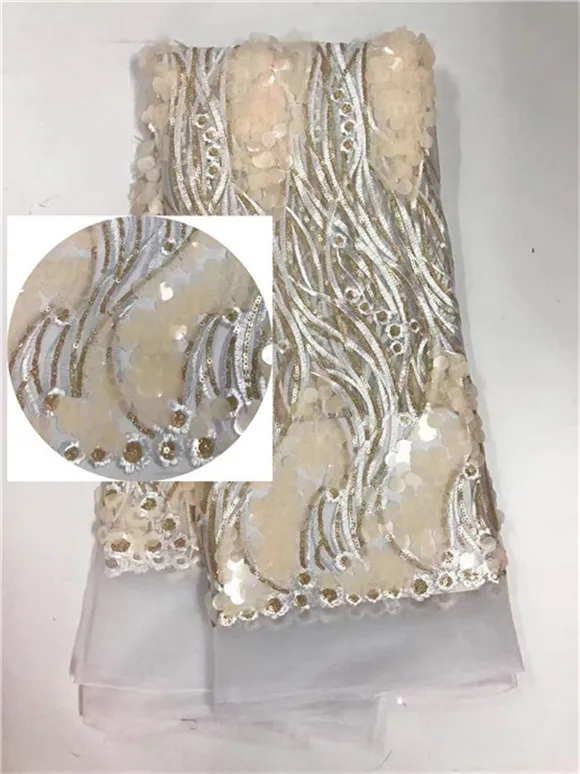 African Lace Fabric French Royal blue Net High Quality Sequin for 2017 DRESS | Дом и сад
