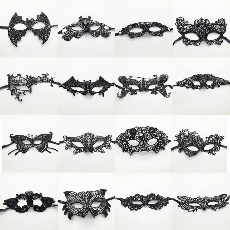 1 шт. женские Кружевные маски на Хэллоуин|lace mask|lady lace maskmasks for masquerade |