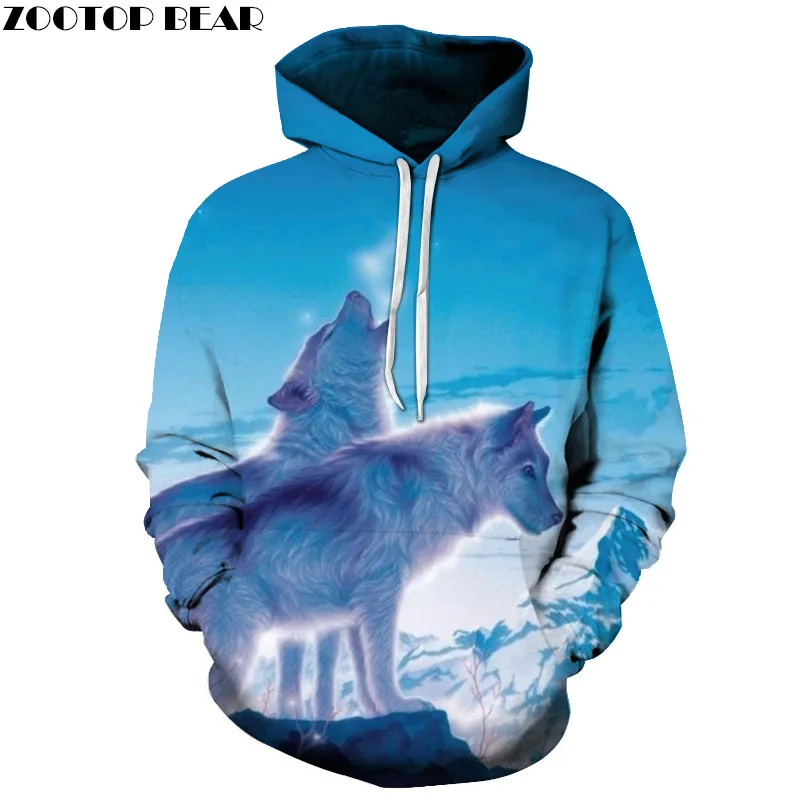 

Wolf Printed 3D Hoodies Men Women Sweatshirts Unisex Coats Animal Autumn Fashion Tracksuits Hooded Pullover Boy Brand Hoodies